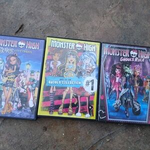 Monster High DVD Collection - Yellow, Blue, Black Covers